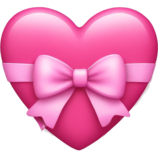 pink heart with a bow emoji