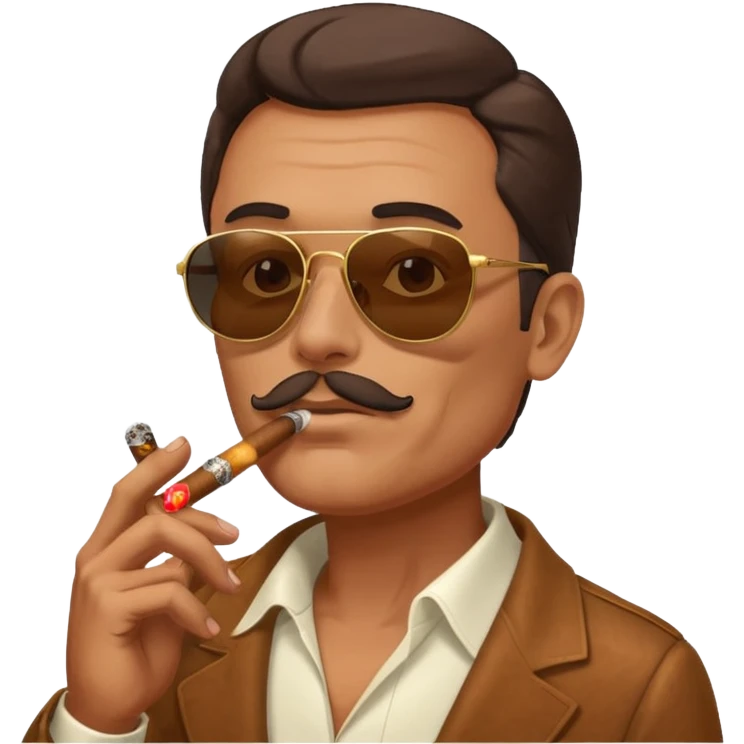 😎 with cigara emoji