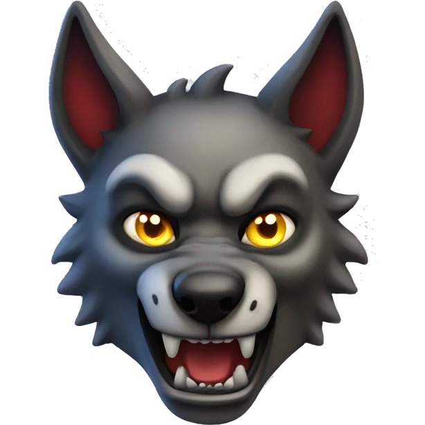 Demon wolf emoji