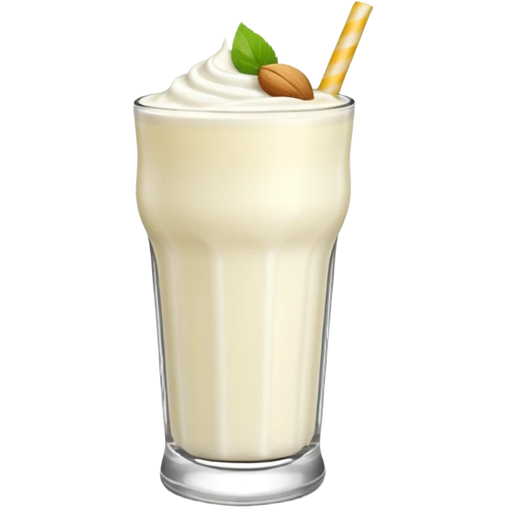 Lassi white coloured with punjabi touch on a glass without any extras remove straw and dryfruits emoji