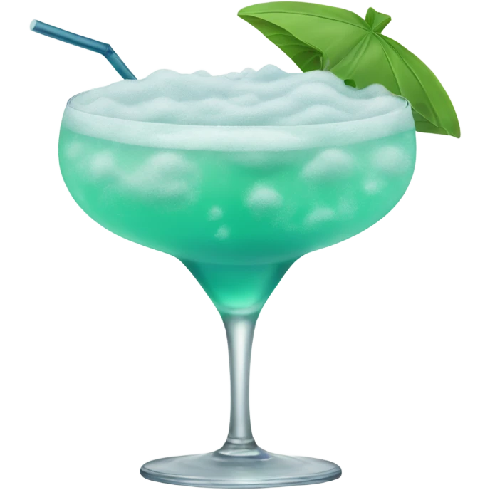 cocktail with sea foam emoji