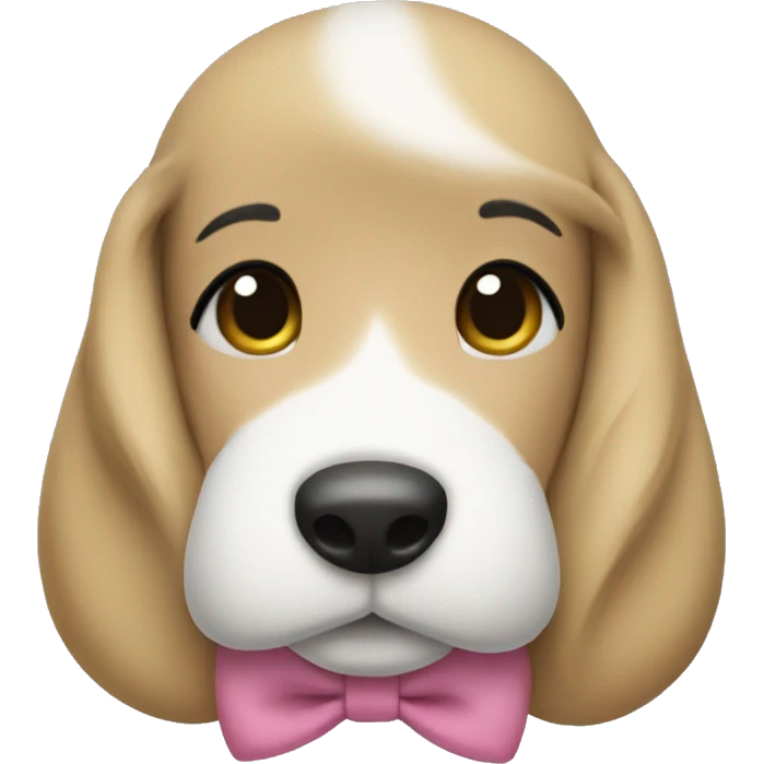 snoopy wearing coquette bows  emoji