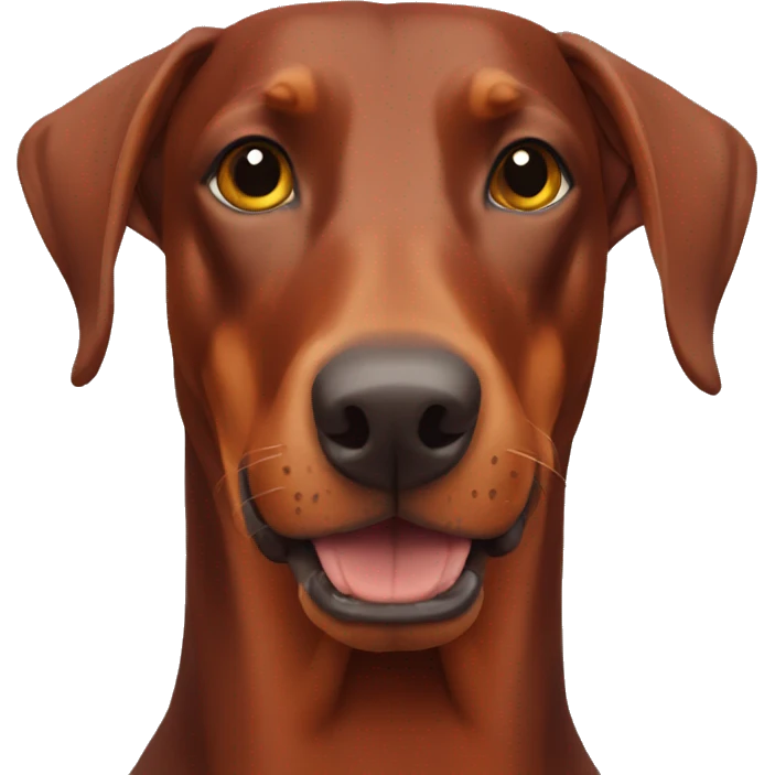 Red Doberman emoji
