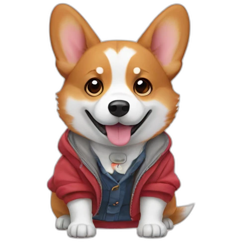 corgi in clothes emoji