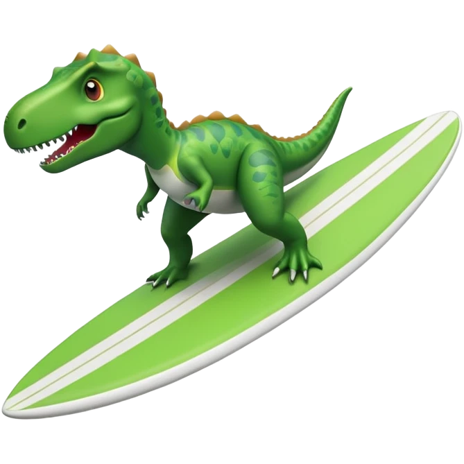 dino. surfing emoji