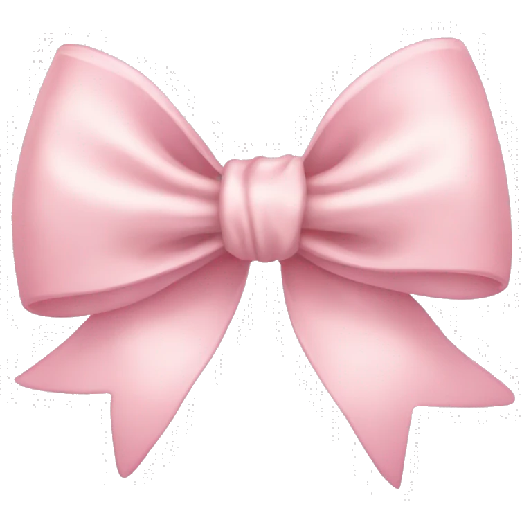 light pink bow emoji