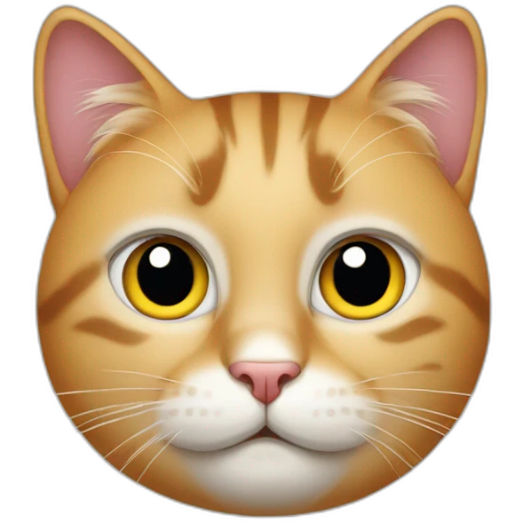 indifferent cat face emoji