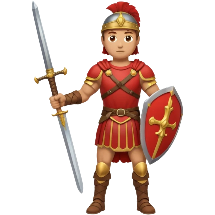 emoji de soldado romano alto y fuerte cuerpo entero emoji