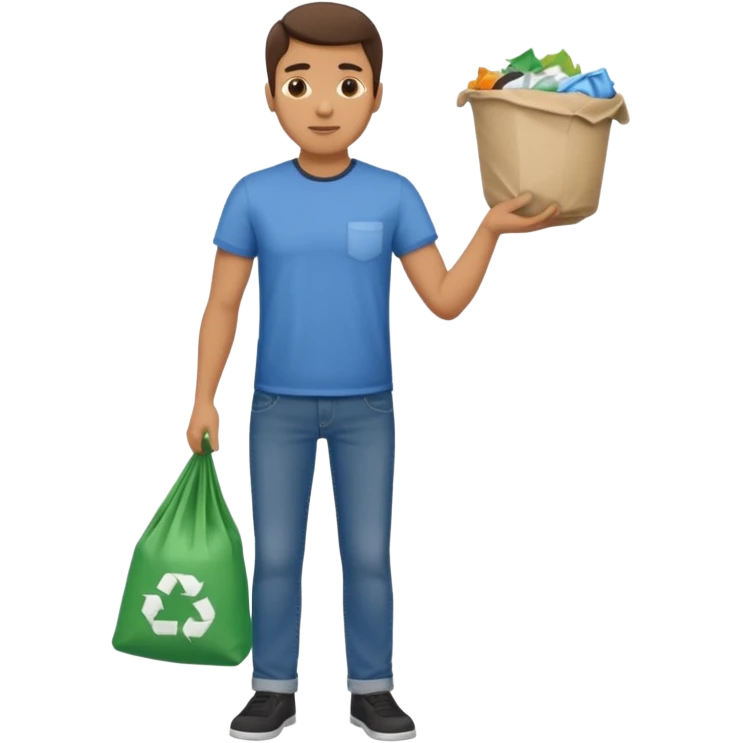 man taking out the trash emoji