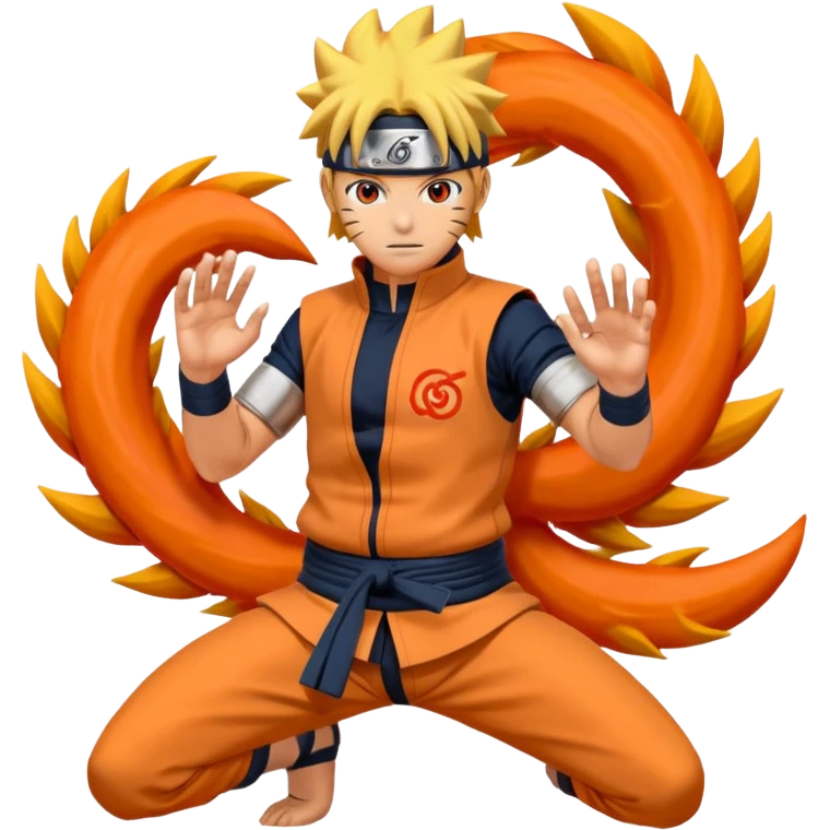 Naruto on pose kurama 4 tails emoji