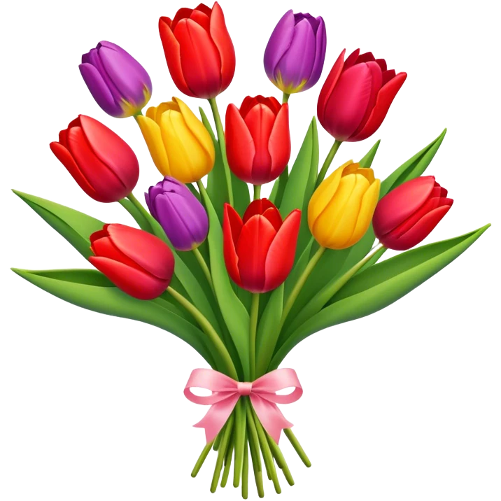 Tulips bouquet emoji