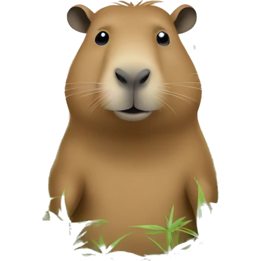 capybara in hemp field emoji