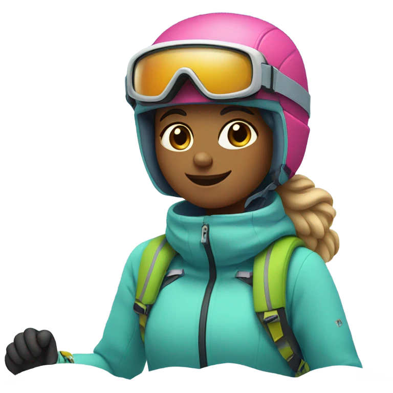 Girls Skiing emoji