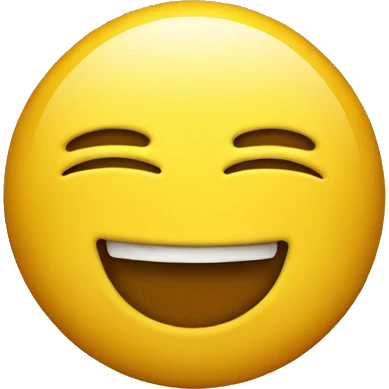 Ironic Yellow classic single smiley emoji with face and ironic thumbs  emoji