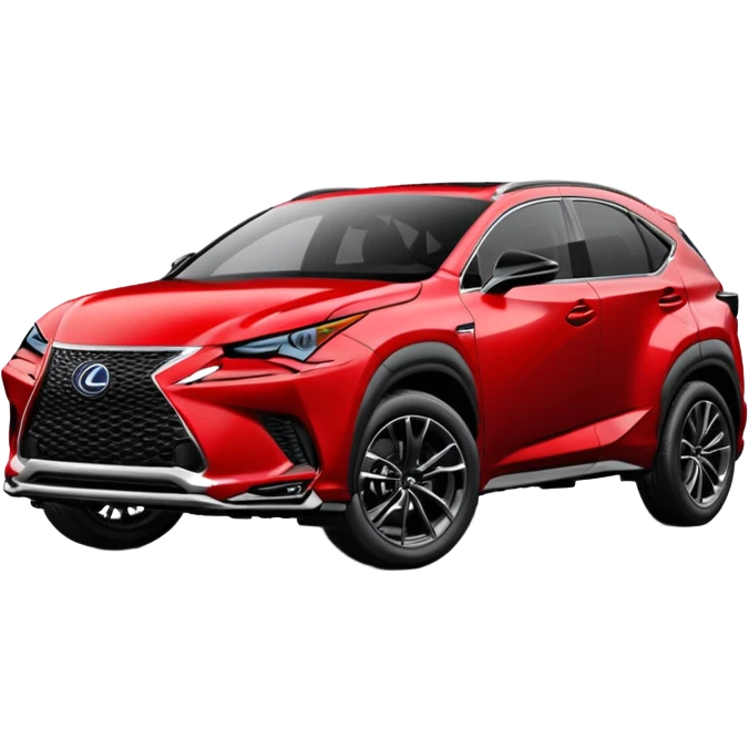 Red 2022 Lexus NX f-sport emoji