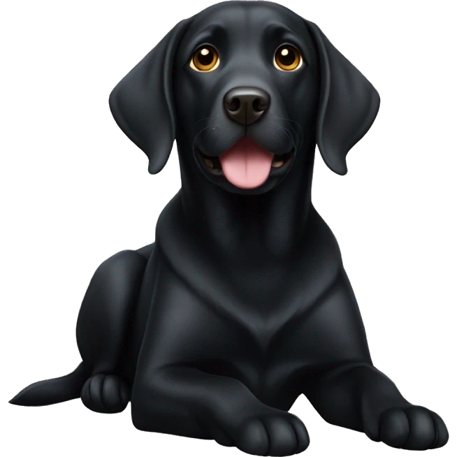 Black lab emoji