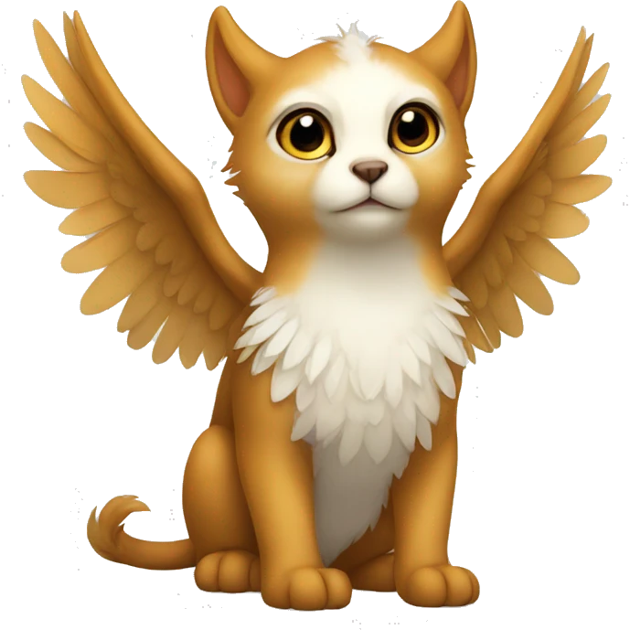 Cute cool winged animal hybrid full body  emoji