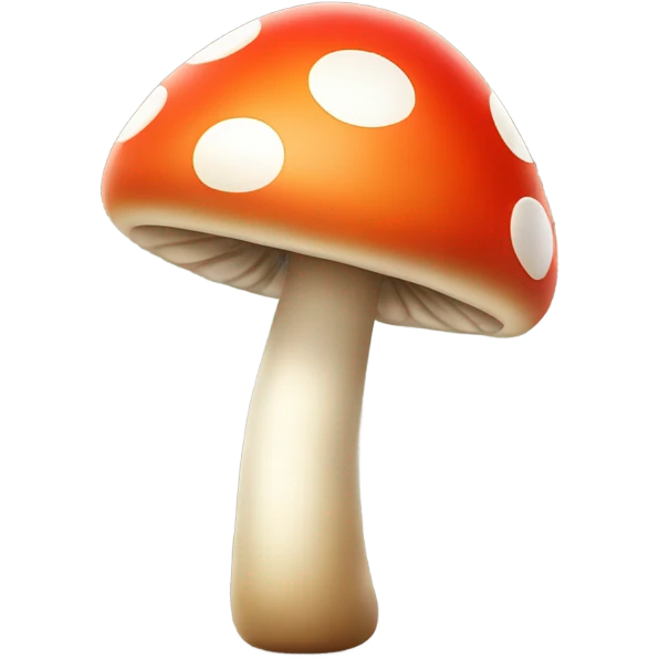 Mushroom smile emoji