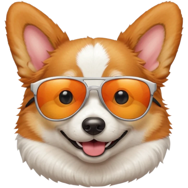corgi wearing sunglasses  emoji