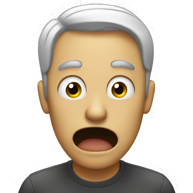 Person reacting to something that stinks emoji