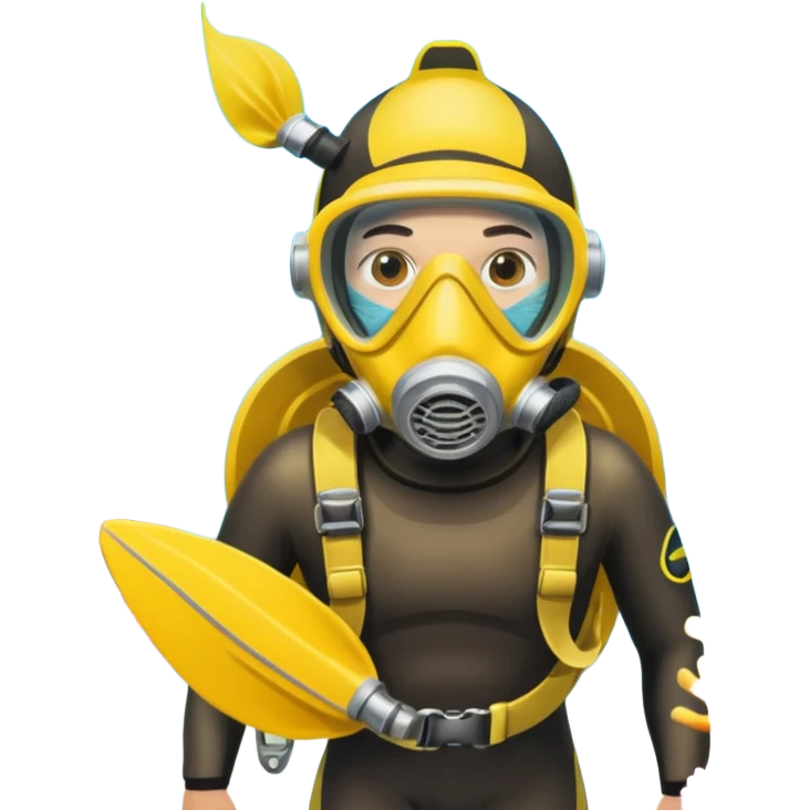 Diver + yellow fins,Coral Diver. emoji