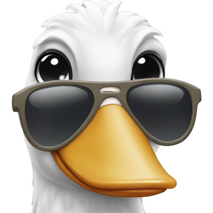 goose with sunglasses emoji