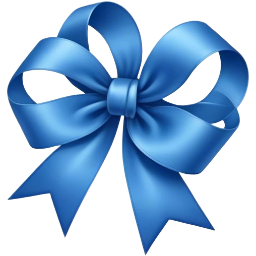 blue ribbon  emoji