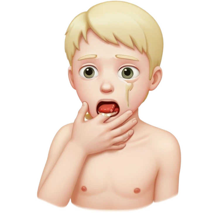 person choking themselves emoji