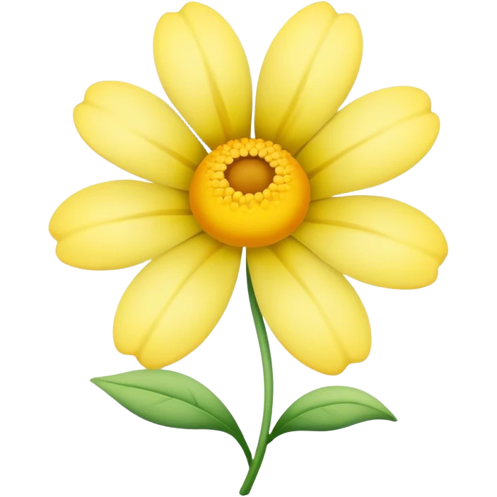 pastel yellow flower emoji