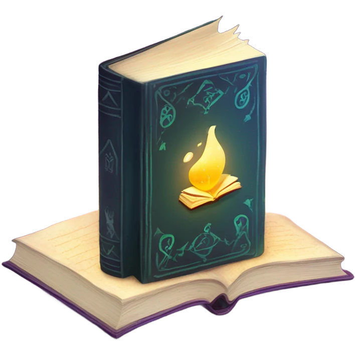 magical learning book emoji