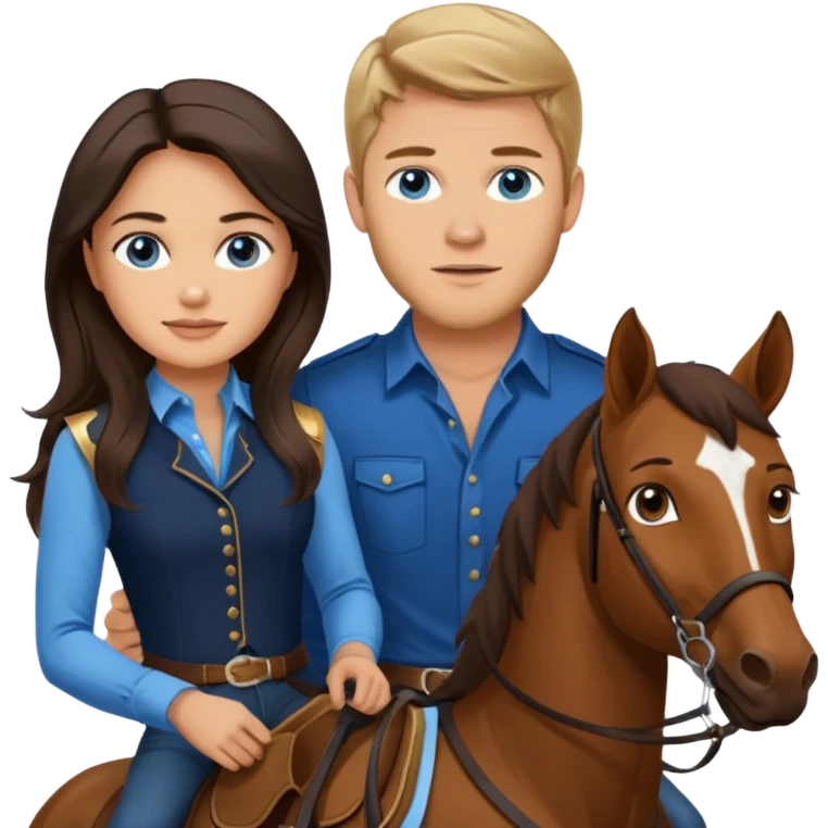 Remove rabbit ears from blue eyed trevor donovan with from brown eyed danica mckellan and horse emoji