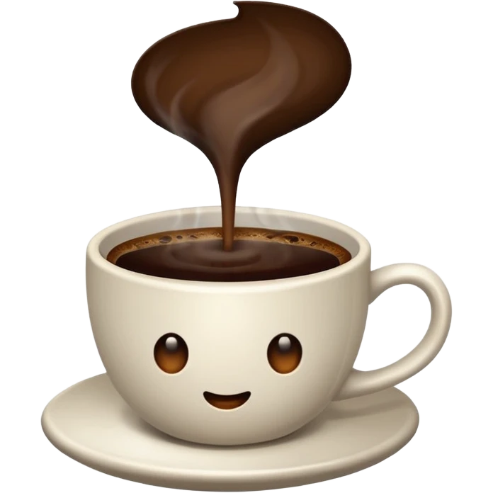 Coffee without Saucer. emoji