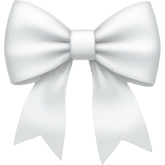 white bow emoji