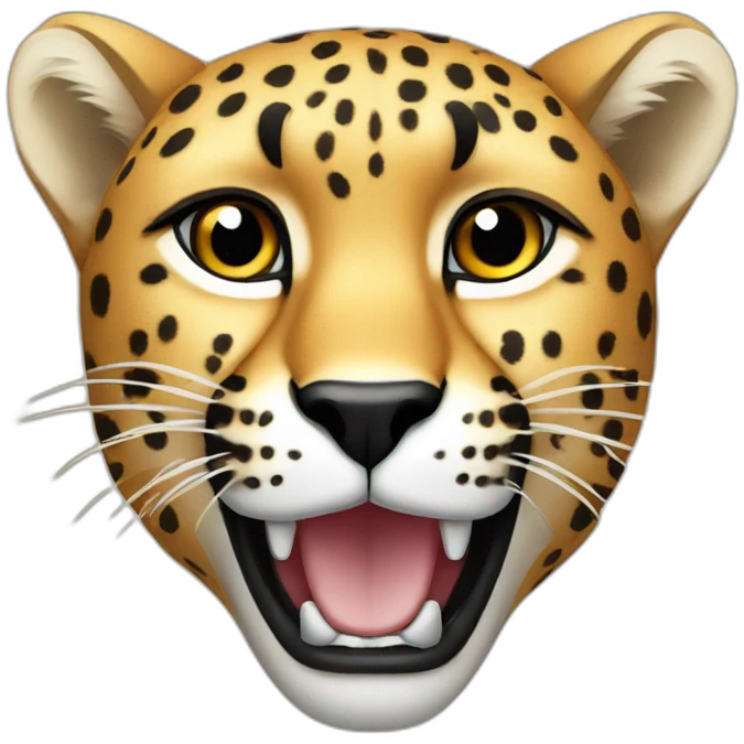 cheetah head emoji
