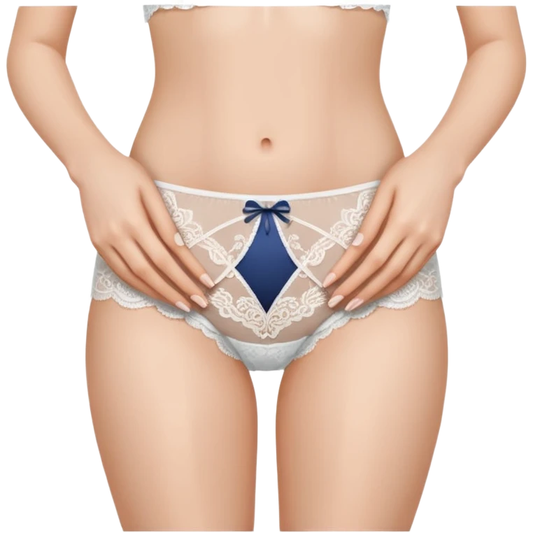 Fingers on top of panties emoji