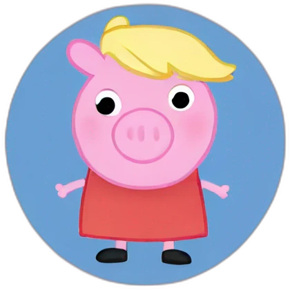 Trump as Peppa pig emoji