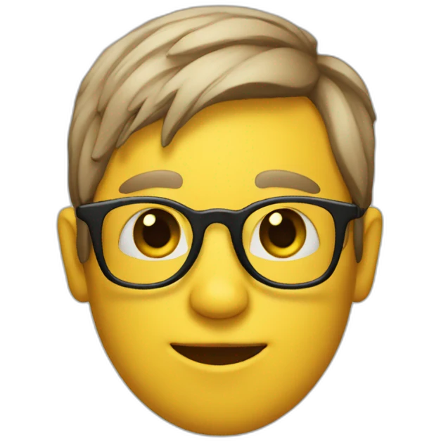 Minkey-with-glasses emoji