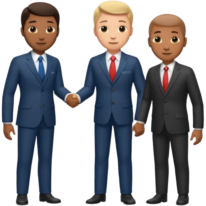 men in suits shaking hands emoji