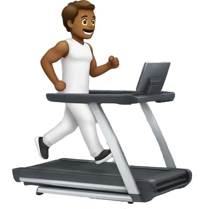 walking on a treadmill desk emoji