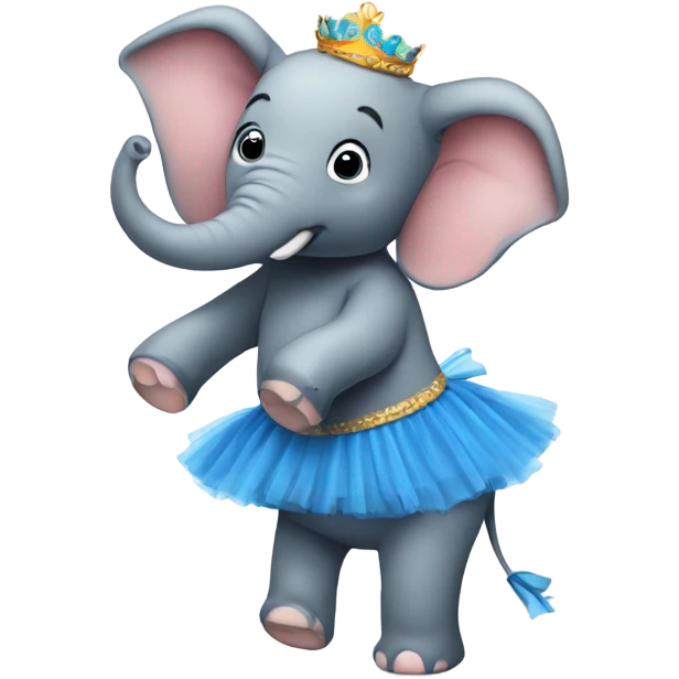 elephant wearing a tutu emoji