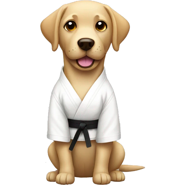 Karate labrador emoji