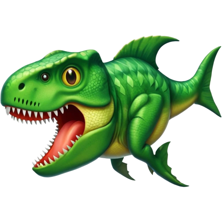 t-rex/fish combined emoji