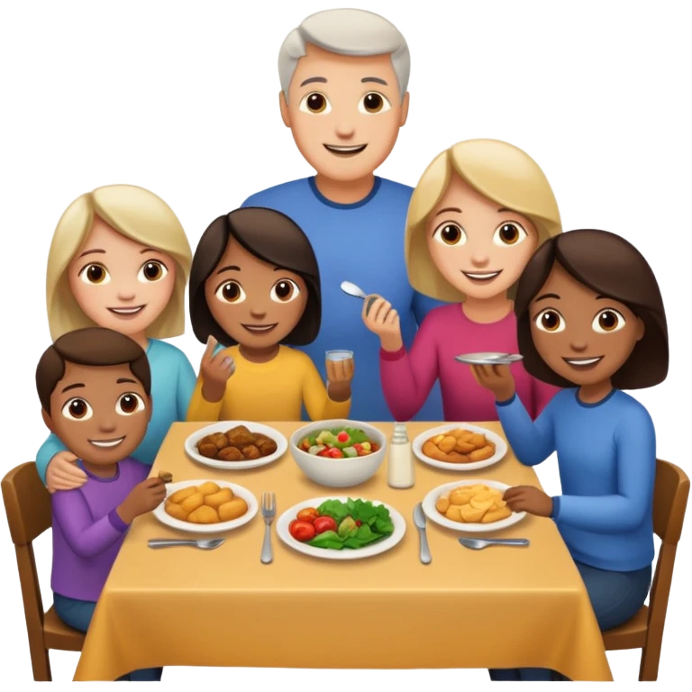 family dinner emoji