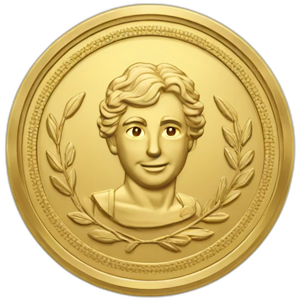 laurel gold coin emoji