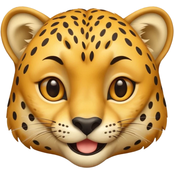 happy cheetah emoji