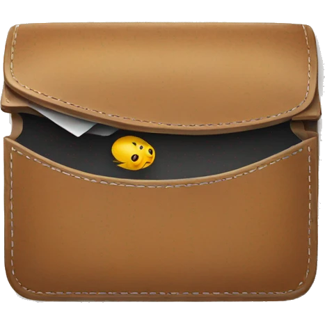 Empty wallet with fly coming out emoji
