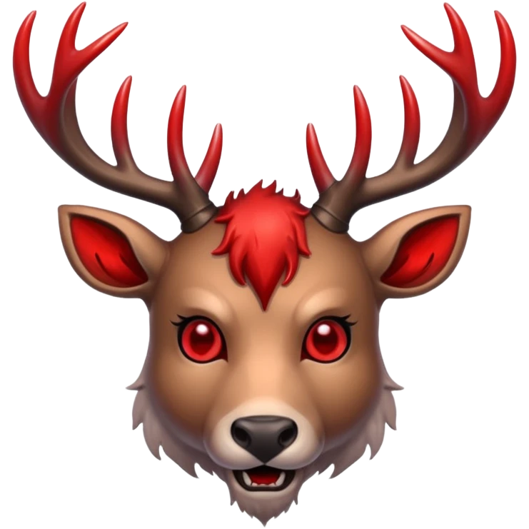 Олень людоед на двух ногах emoji