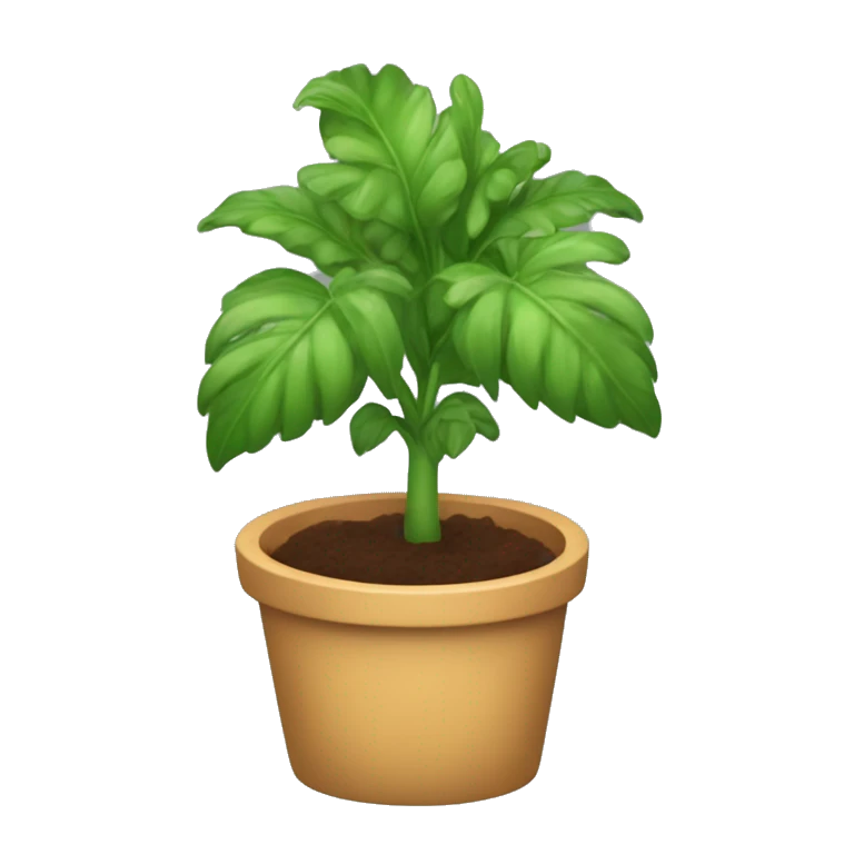 Una testa che esce fuori da una pianta emoji