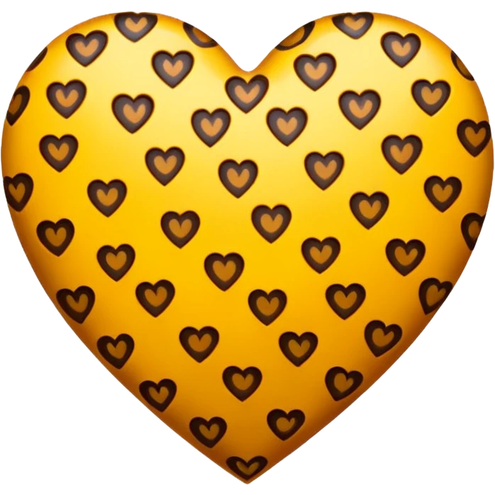 Leopard heart emoji