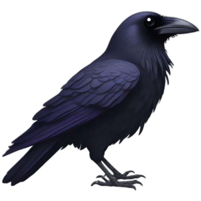 raven bird emoji